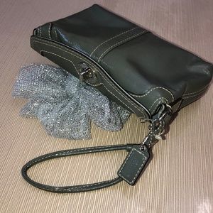 HOSTESS PICK!!! Coach Medium Gray Wristlet Almost New